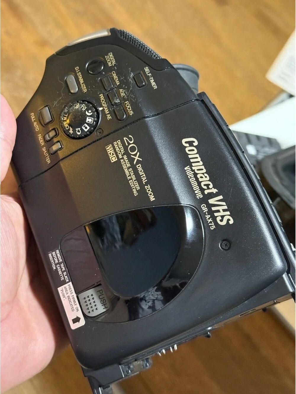 JVC GR-AX75U VHS C Camcorder, With Case , Cables , Manual , Working Great